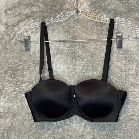 Auden Women Lightly Lined Convertible Strapless Underwired Classic Demi Bra 34C - Picture 1 of 10